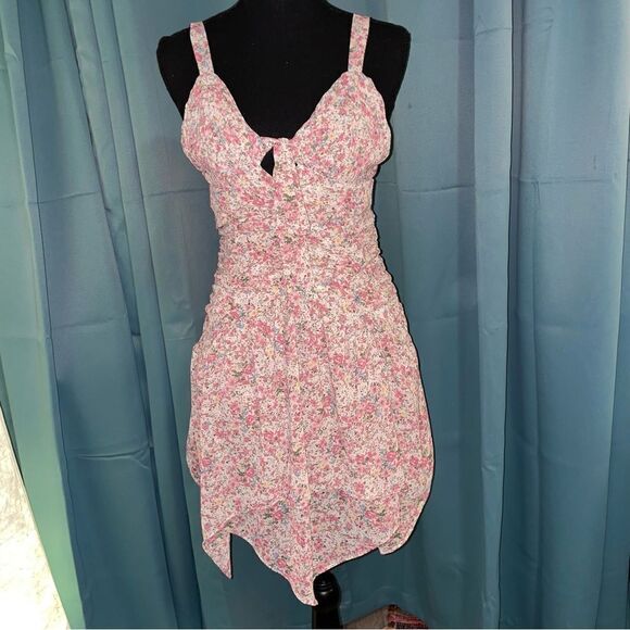 Nwt Cider Ditsy Floral Ruched Cami Dress sz S - Picture 14 of 14